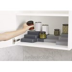 Joseph Joseph CupboardStore Erweiterbarer gestufter Verwahrungsbehälter für den Küchenschrank inkl. Schublade grau