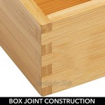 mDesign 2er-Set Schubladeneinsatz für die Küche – modulare Schubladenbox für Küchenaccesoires und mehr – Organizer aus Bambus für die Schublade – hellbraun