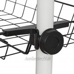 SoBuy FRG34-P02 2er Set Aufbewahrungskörbe für Kleiderständer Körbe für Teleskop Garderoben System Metall