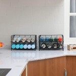 X-cosrack Verstellbarer Wasserflaschenhalter 4-stöckig Wandmontage stapelbar für Küchenarbeitsplatten Speisekammer Schrank groß zum Patent angemeldet