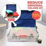 Vacbird Vakuum-Aufbewahrungsbeutel platzsparende Aufbewahrungsbeutel für Kleidung Decken Kissen Heimgebrauch und Reisen Kompressionsbeutel Jumbo 4er-Pack