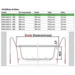Besteckeinsatz silbergrau für 30er Schublade z.B. Nobilia ab 2013 473,5 x 194 mm Besteckkasten ORGA-BOX III