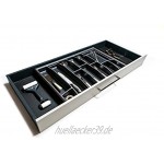 LANA solution Besteckeinsatz für 90er bis 120er Schubladen,473,5 mm x 710 mm Silber