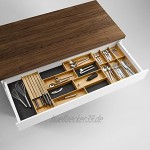 Modify Besteckeinsatz Set 1200 Esche schwarz Besteckkasten-Set Holz