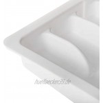 SIDCO Besteckkasten variabel ausziehbar Besteckeinsatz Kunststoff weiß