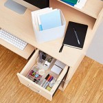 Basics stapelbares Organisations-Set für Schreibtischschubladen mattiert 5 Stück