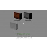 mDesign 8er-Set Verstellbarer Schubladeneinsatz – praktischer Schubladen Organizer für Küchenschränke – Flexibler Schubladenteiler aus Kunststoff – dunkelgrau schwarz