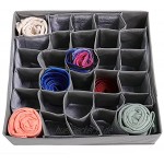 TRIXES Aufbewahrungsbox für Socken Krawatten Unterhosen Unterwäscheschublade Schrank Organizer