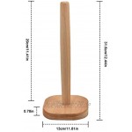 Jinlaili Küchenrollenhalter Holz Küchenrollenhalter Stehend Küchenpapierhalter Ohne Bohren Rollenhalter für Küche Vertikaler Papierhalter für Küchenrolle 29 cm 31 x 13 cm