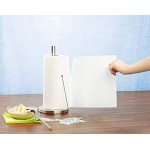 PEARL Küchenrollenhalter: Küchenrollen-Halter aus Edelstahl mit praktischem Abroll-Stopp Papierrollenhalter