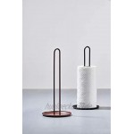 Zone Denmark Singles Küchenrollenhalter Papierrollenhalter aus Metall stehend 32 cm hoch Schwarz