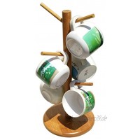 Brezelständer Brez´n Ständer Buchenholz Wurstständer Tassen Becherständer Ständer Bambus Aufrechter Tassenhalter 35 cm hoch Vielseitig Einsetzbar für die Präsentation von Brezeln und Würsten