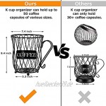 Kaffeekapselhalter und Organizer für Tasse Becher Kaffee- und Espresso-Kapselhalter Aufbewahrungskorb Style B