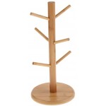 MagiDeal Bambus Abnehmbar Tassenbaum Tassenhalter Tassen Becher Halter Ständer Küchenhelfer für 6pcs Tasse