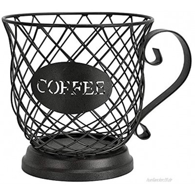 MLXG Kaffeepadhalter für Tassen Organizer Tassenhalter Kaffeepadhalter und Espresso Aufbewahrungskorb für Kaffeetassen Obst-Snack