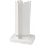 Stück Tassenstapler weiß verstellbar in der Breite 21 cm hoch Tassenständer Kunststoff