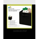Honey-Can-Do SFT-01759 Aufbewahrungsbehälter für Kinder weich und faltbar Schwarz Aufbewahrungskörbe 1-Pack schwarz