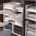 ZHLY 2 STÜCK Multifunktionale Wäsche Kleiderschrank Empfang Schlafzimmer Kreative Kunststoff Layerte Separator Schublade Lagerhalter Körbe Rahmen