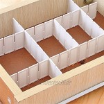 6Pcs DIY Grid Drawer Divider Schubladenteiler Aus Kunststoff-Speicher-Organisator