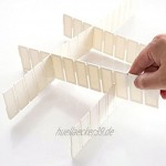 6Pcs DIY Grid Drawer Divider Schubladenteiler Aus Kunststoff-Speicher-Organisator