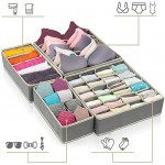 Aufbewahrungsboxen für Unterwäsche Aufbewahrungsbox für Socken Schubladen-Organizer Ordnungssystem für Kleiderschrank faltbar für BHS Unterwäsche Socken Krawatten Faltbox Stoffbox 4er Set