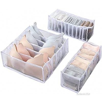 Ba30DEllylelly Aufbewahrungsbox für Unterwäsche und Socken Organizer Schrank und Schubladen Organizer System Faltbox Kleiderschrank Organizer