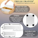 Dream Schublade Organizer-Set weiß 2Stück gefedert Schublade Trennwände