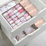 Hansiro Faltbare Aufbewahrungsbox für Unterwäsche und Socken 3er-Set stapelbarer Organizer für Schublade Kleiderschrank