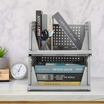 Hossejoy 4 Stück Kleiderschrank Organizer Regal Stapelbare Aufbewahrungsboxen Kunststoff Faltbare Aufbewahrungsboxen für Schlafzimmer Küche Badezimmer Herausziehen wie eine Schublade Grau