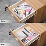 Mebbay Schubladenorganizer Schreibtischschublade mit 4 verschiedenen Größen für Make-up Badezimmer Küche Schlafzimmer 19 Stück weiß