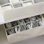 Shinepine 7 Zellen Aufbewahrungsbox Kleiderschrank Organizer Faltbar Ordnungsbox Schubladen Ordnungssystem für Unterwäsche