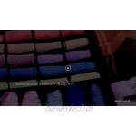 SONGMICS Aufbewahrungsboxen für Unterwäsche 6er Set Schubladen-Organizer Ordnungssystem für Kleiderschrank für Unterwäsche Socken Krawatten Faltboxen Stoffboxen grau RUS06GY