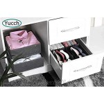 YUCCH 12er Set Aufbewahrungsbox,Schublade Organizer,Benutzt für Kleiderschrankschubladen Divider,Socken,Make-up-Box,BHS und Krawatten,Aufbewahrungsbox für UnterwäscheGrau