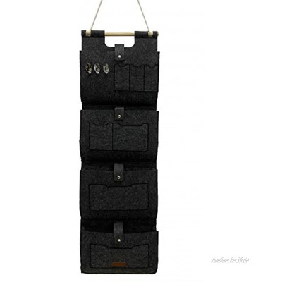 DeSen Hängeorganzier für Tür und Wand Home-Organizer zum Aufhängen Wandtasche Untensilientasche Hängende Aufbewahrungstasche für Garderobe Bad Küche Multifunktionstaschen + 3 Schlüsselanhänger
