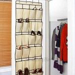 SovelyBoFan 2 x Schuh-Organizer für die Tür mit 24 großen Taschen robustes Stoff-Hängeregal zum Aufhängen an der Tür