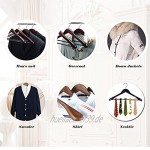 BesToop Kleiderbügel aus Holz 10 Stück Holz Kleiderbügel für Anzug und Jacken extra breiter Schulter mit Hosensteg Mit rutschhemmendem Steg Walnuss