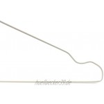 famy.Shop 100 Drahtbügel in weiß Metall-Kleiderbügel Drahtkleiderbügel hochwertige Pulverbeschichtung verzinkte Haken stabil 2,3mm 40cm