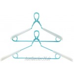 Hangerworld 5 Ausziehbare Kunststoff Kleiderbügel 36-55cm Hellblau Windsicherer Kleiderhaken