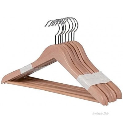 IKEA 8-er Set Holz-Kleiderbügel BUMERANG geschwungene Kleiderbügel aus Massivholz Breite 43 cm Stärke 14 mm
