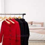 Relaxdays Anzug Kleiderbügel 10er Set breite Schulter 360° drehbarer Haken Kostüm Jacken Holzkleiderbügel natur