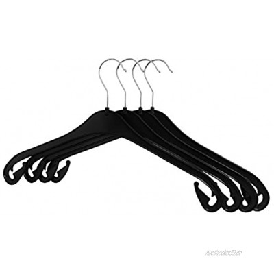 RSR Hangers Kleiderbügel NA 47 cm aus Kunststoff 50 Stück Hemdenbügel Blusenbügel Kunststoff Schwarz schneller Versand