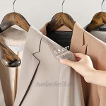 SONGMICS Anzugbügel 6er Set Kleiderbügel aus Massivholz mit extra Breiten Schultern rutschfest für Mäntel Jacken Hemden mit Metallhaken dunkel walnussfarben CRSH061V01
